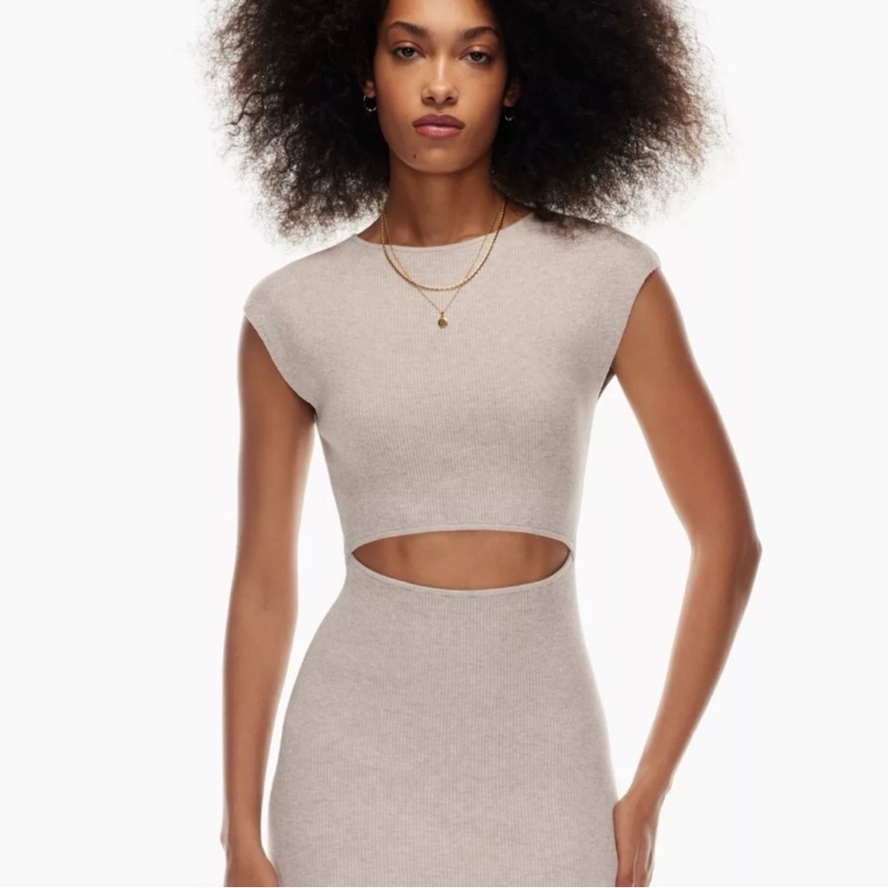 Aritzia Cut Out Midi Dress